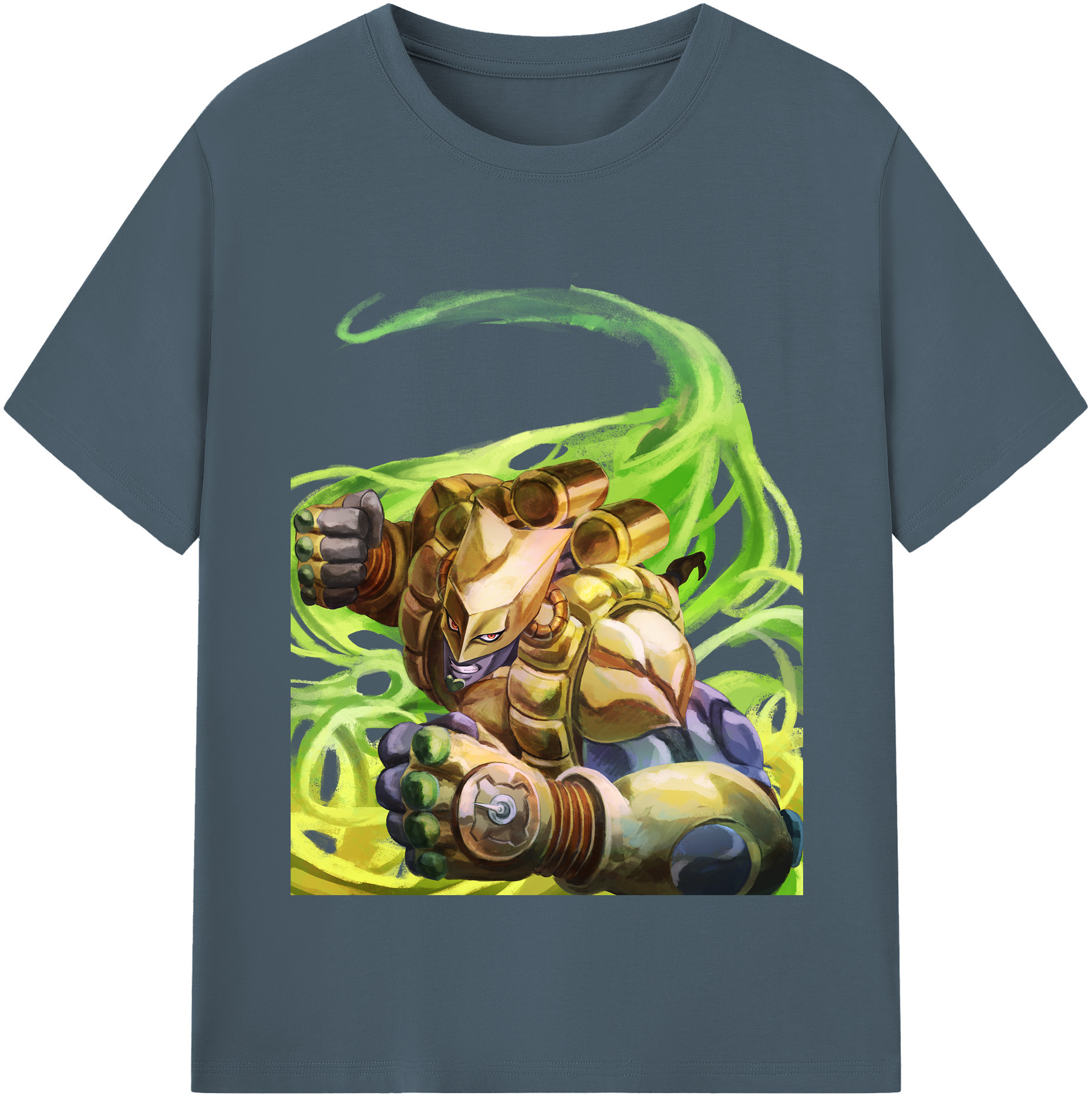 （画像用） ジョジョの奇妙な冒険 ディオ?ブランドー JoJo's Bizarre Adventure Dio Brando 綿100％半袖Tシャツ（フロントプリント）